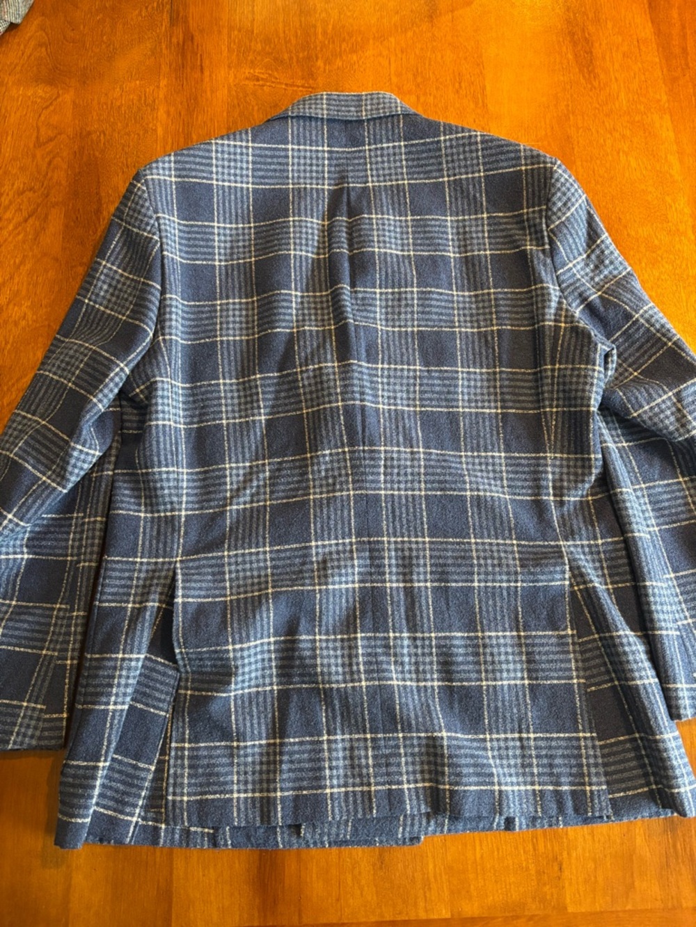 Canali Kei Double-Breasted Navy Plaid Sport Coat 40R - Picture 7 of 11